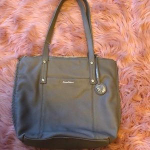 Tommy bahama leather tote